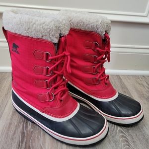 Sorel Winter Carnival Mountain Red Boots Women's Size 11